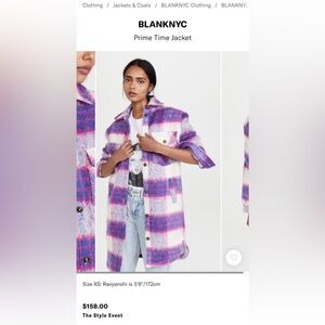 EUC BLANKNYC Prime Time Jacket Blank NYC